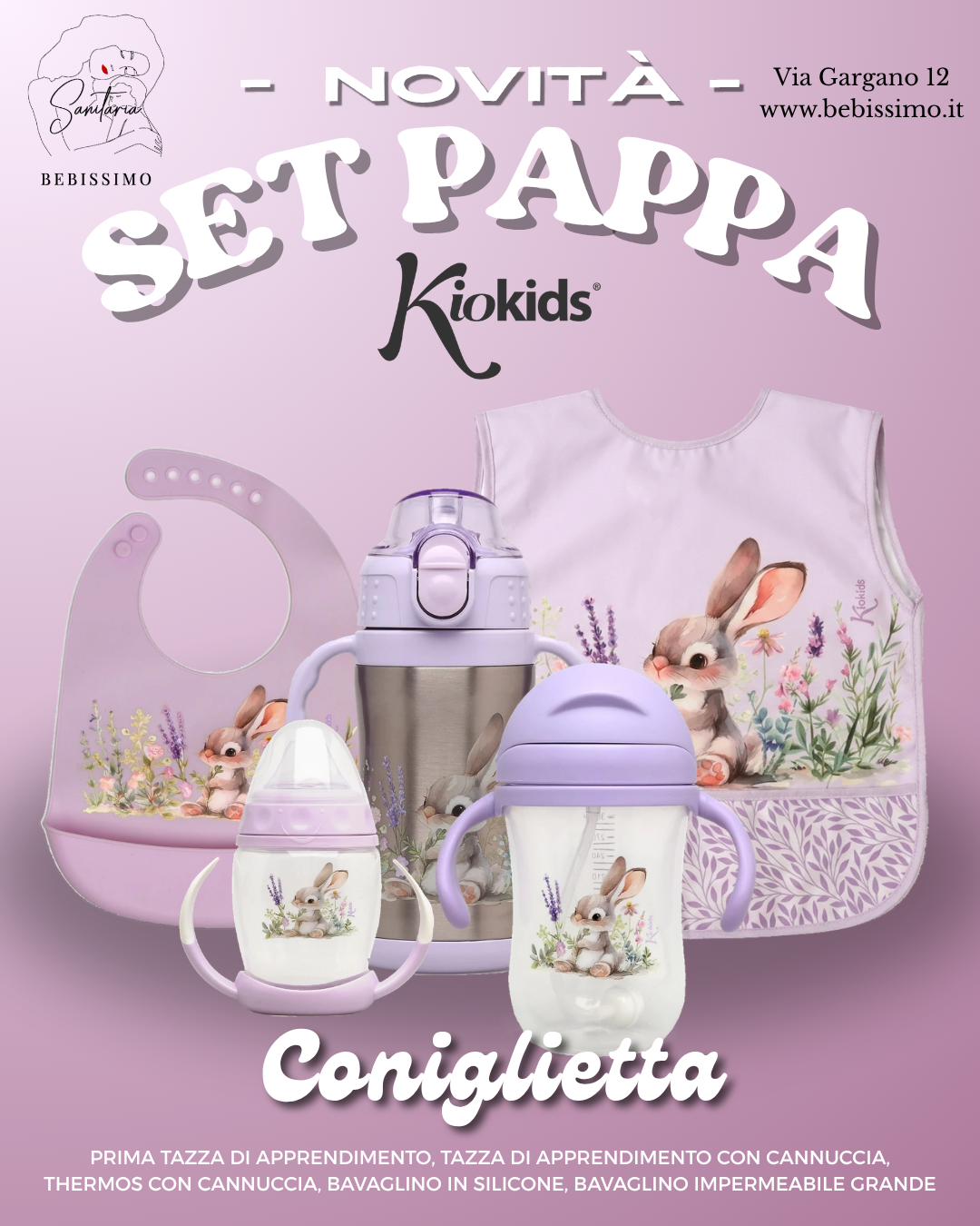 KIOKIDS - Tazza di apprendimento 1 (6m+) CONIGLIETTA