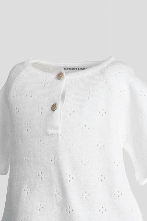 BAMBOOM Maglia A-Line Bimba - 1005 - WARM WHITE 128