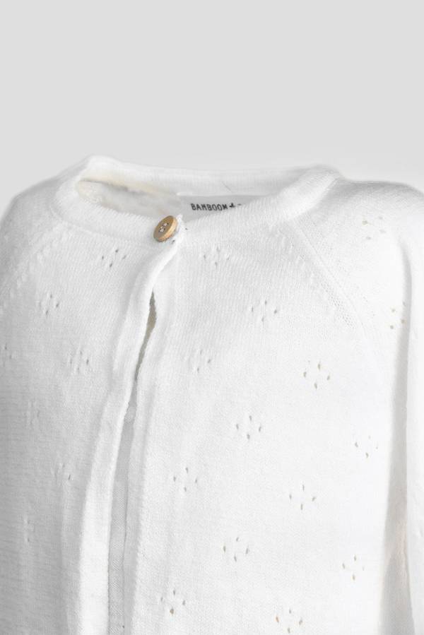 BAMBOOM Cardigan Bimba - 1016 - WARM WHITE 128
