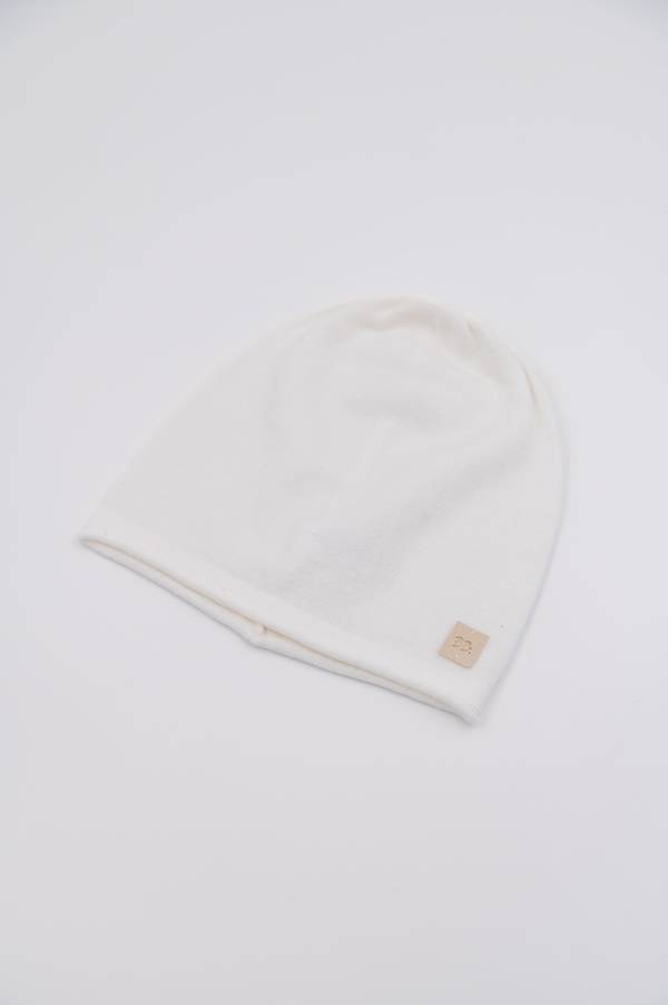 BAMBOOM Berrettino con bordo a rullino - 1018 - WARM WHITE 128 0-6M