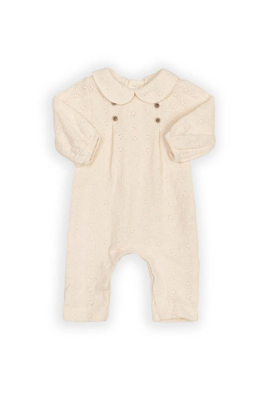 BAMBOOM Tutina con colletto elegante 1020 - WARM WHITE 128