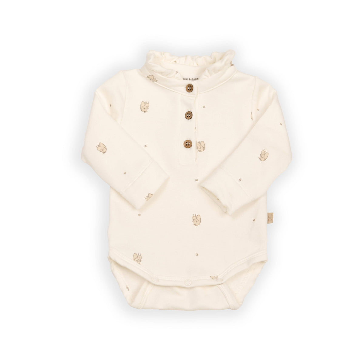 BAMBOOM Maglia Body a polo con colletto volant 1021 - Squirrel 344
