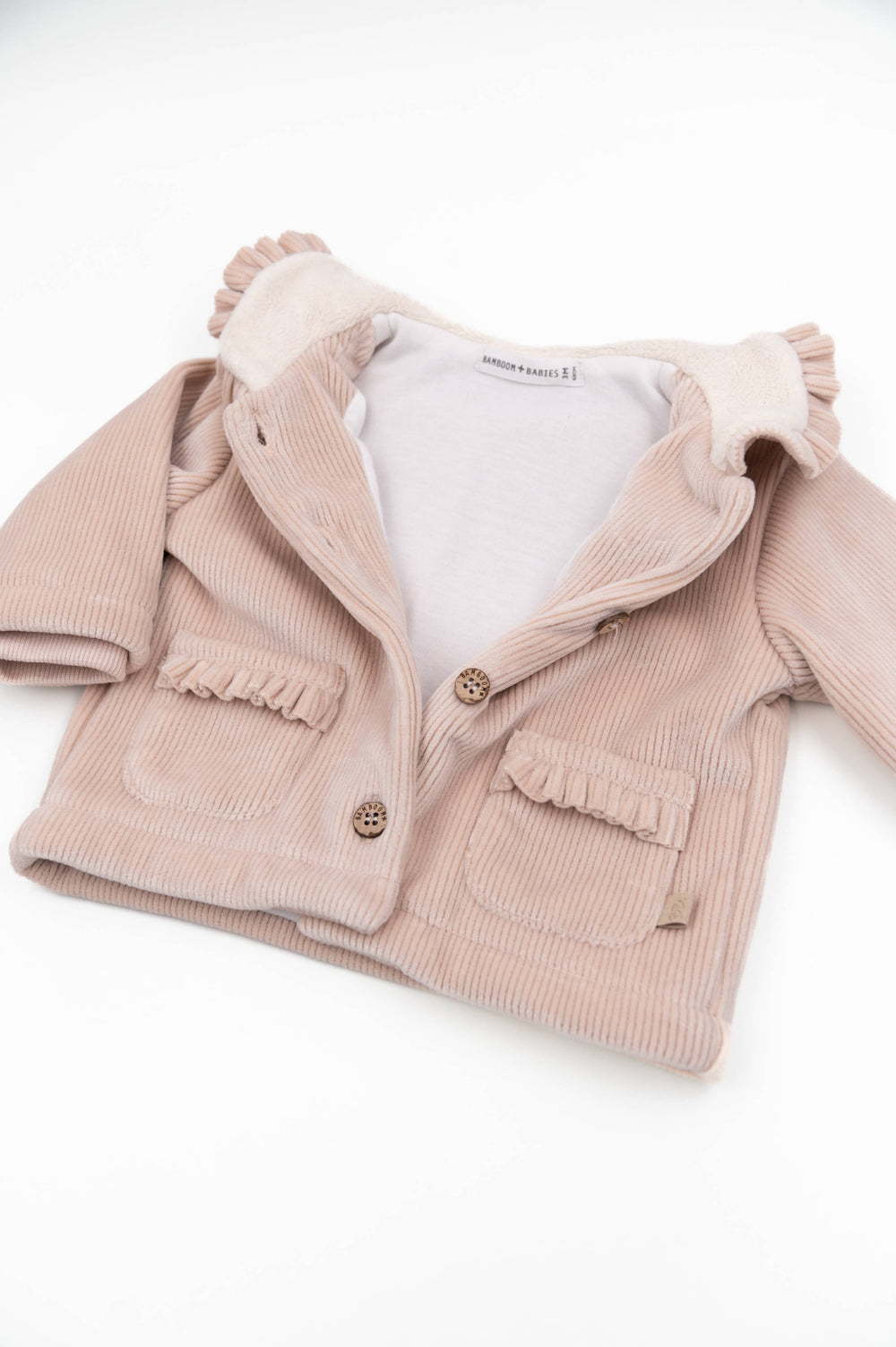 BAMBOOM Giacca Courderoy con collo teddy 1034 - Vintage Pink 341