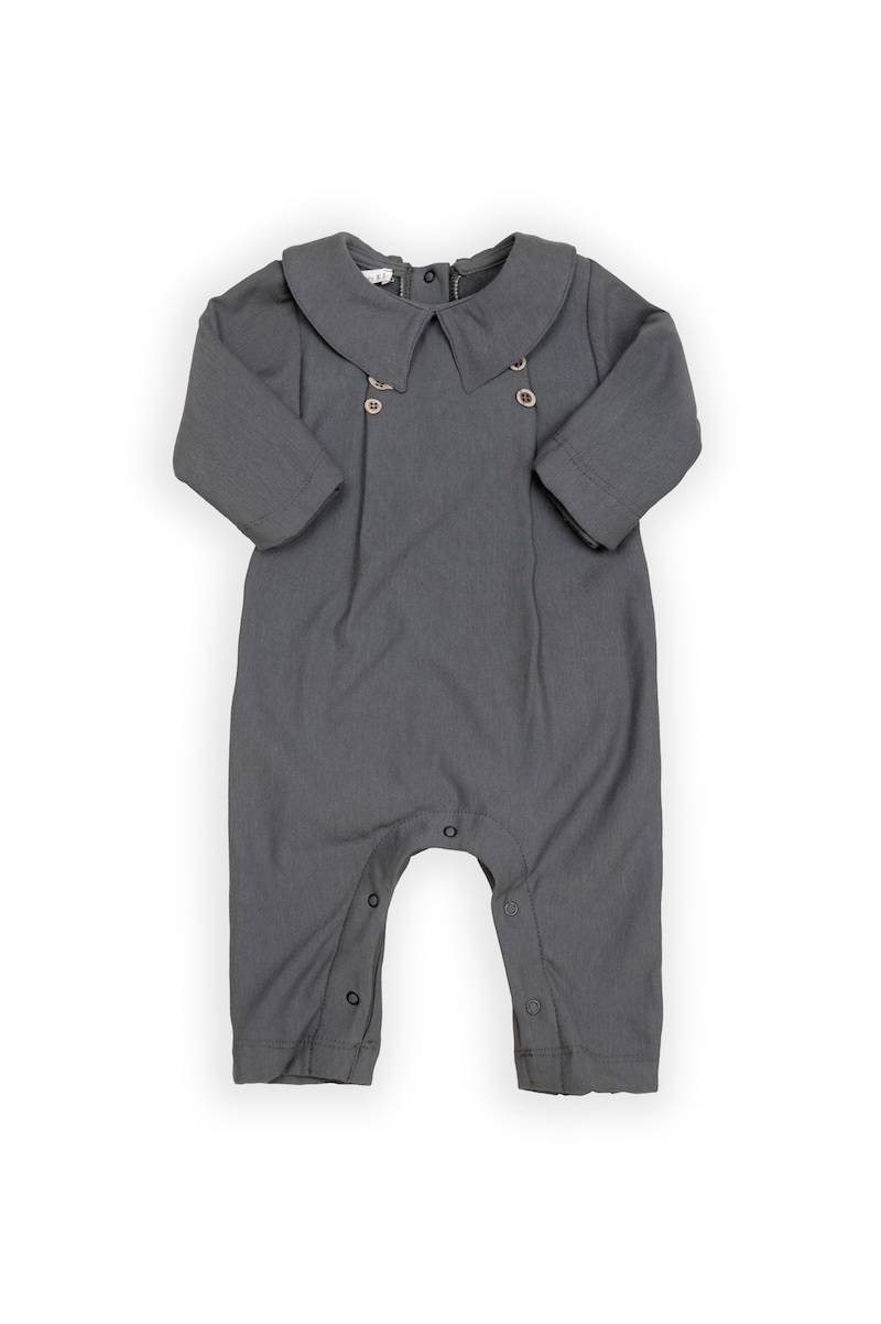 BAMBOOM Tutina Bimbo elegante con colletto 1044 - MIDNIGHT BLU 343