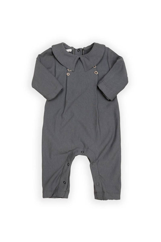 BAMBOOM Tutina Bimbo elegante con colletto 1044 - MIDNIGHT BLU 343