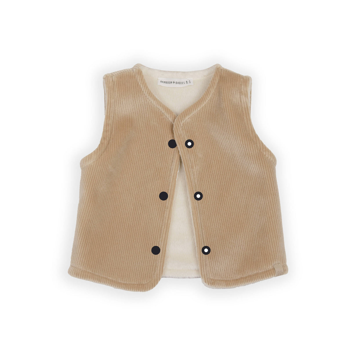 BAMBOOM Gilet smanicato reversibile 1057 - Mocha sand 347