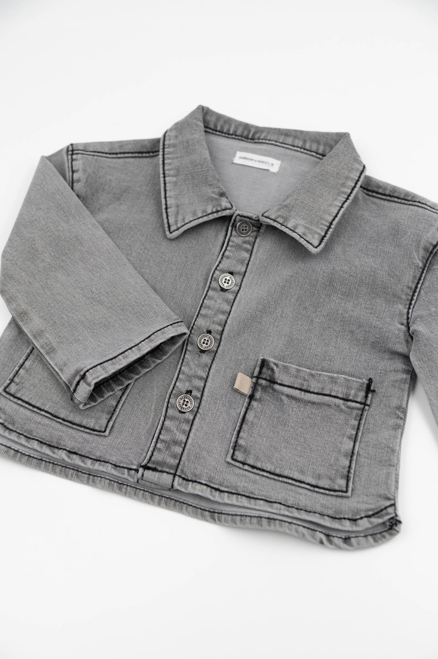 BAMBOOM Camicia jeans bimbo 1084 - Grey 348