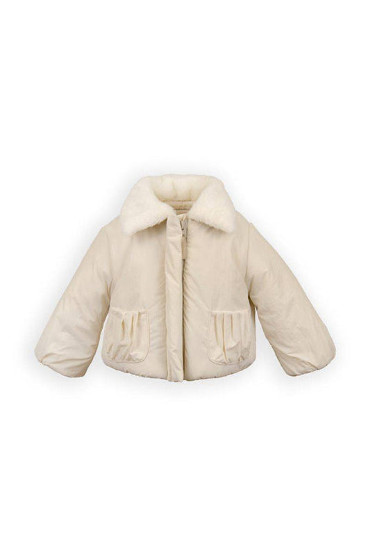 BAMBOOM Giacca bimba con colletto - 1088 - WARM WHITE 345