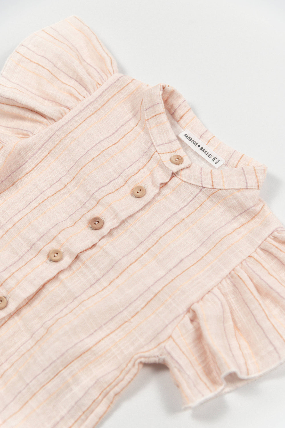 BAMBOOM Camicia bimba Lino Look - 1106 - STRIPE PINK 277