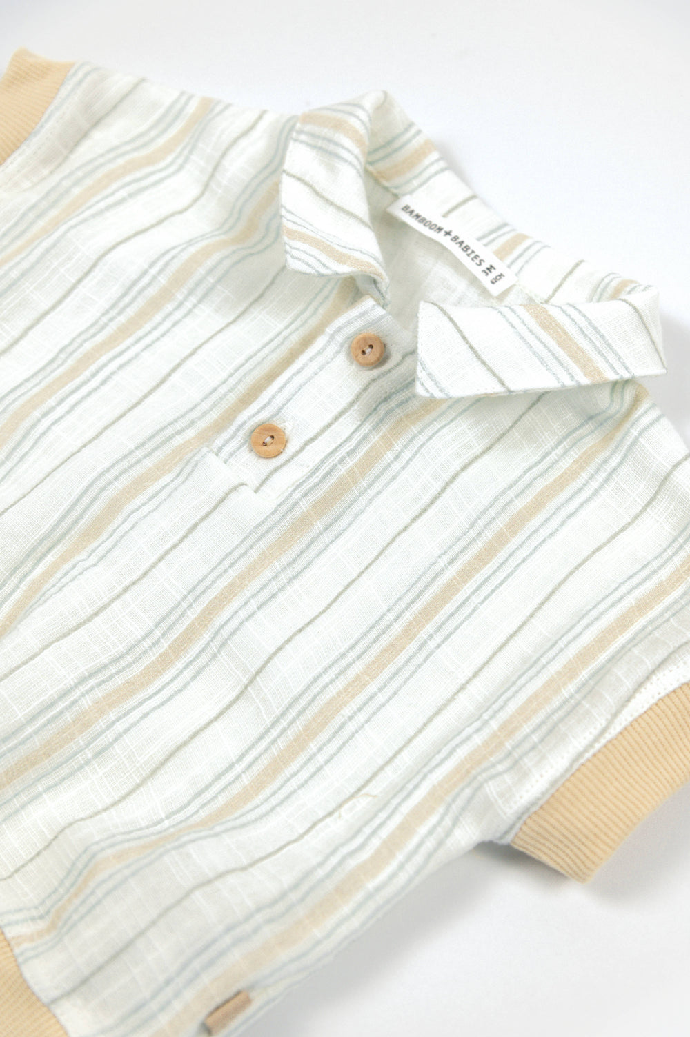 BAMBOOM Polo bimbo - 1110 - STRIPE WHITE/BLU 272