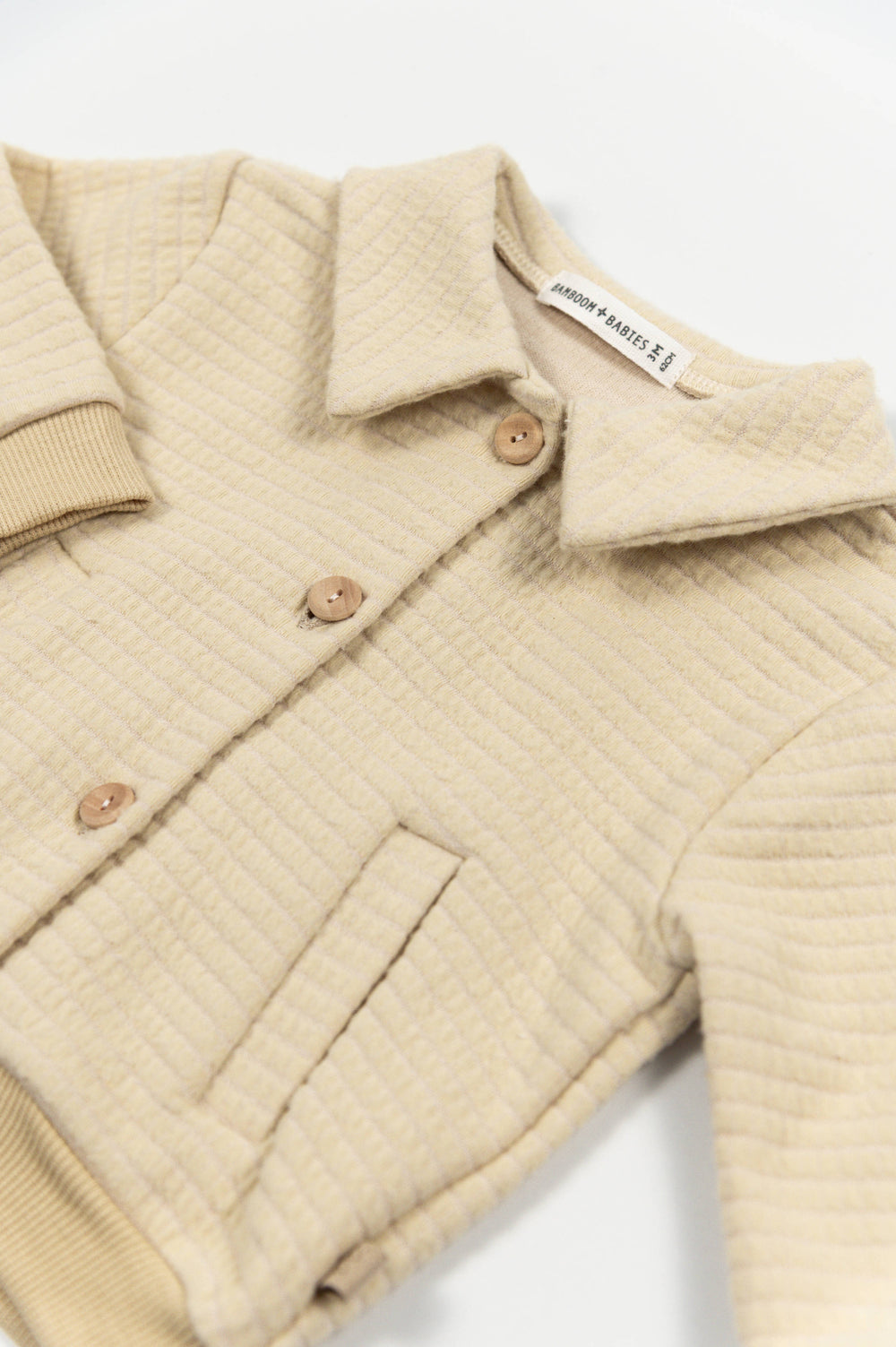 BAMBOOM Giacca bimbo squares - 1132 - ALMOND CREAM 273