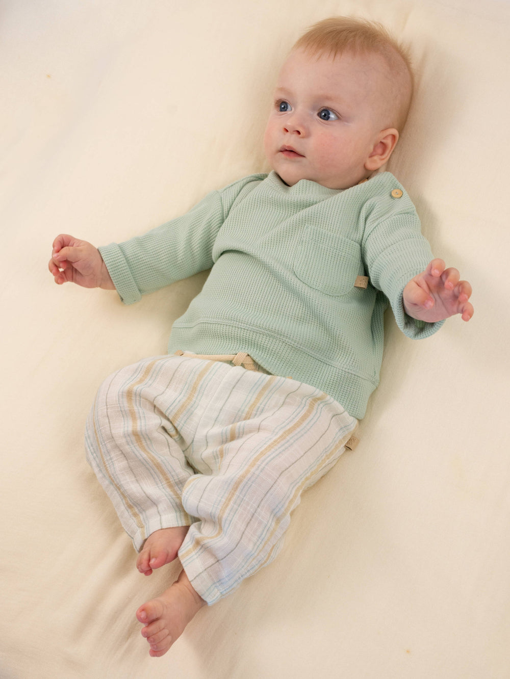BAMBOOM Shorts Lino Look - 1166 - STRIPE ACQUA 271
