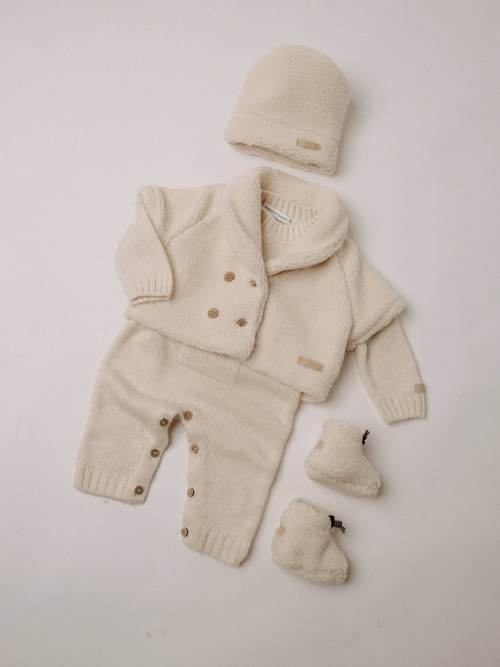 BAMBOOM Tutina con colletto a maglia - 1264 - WARM WHITE 128