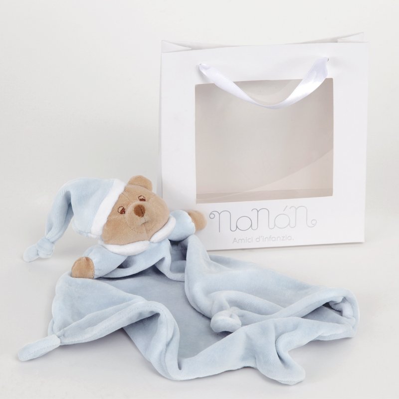 NANAN DouDou Fazzoletto per dentini Puccio azzurro 1269A