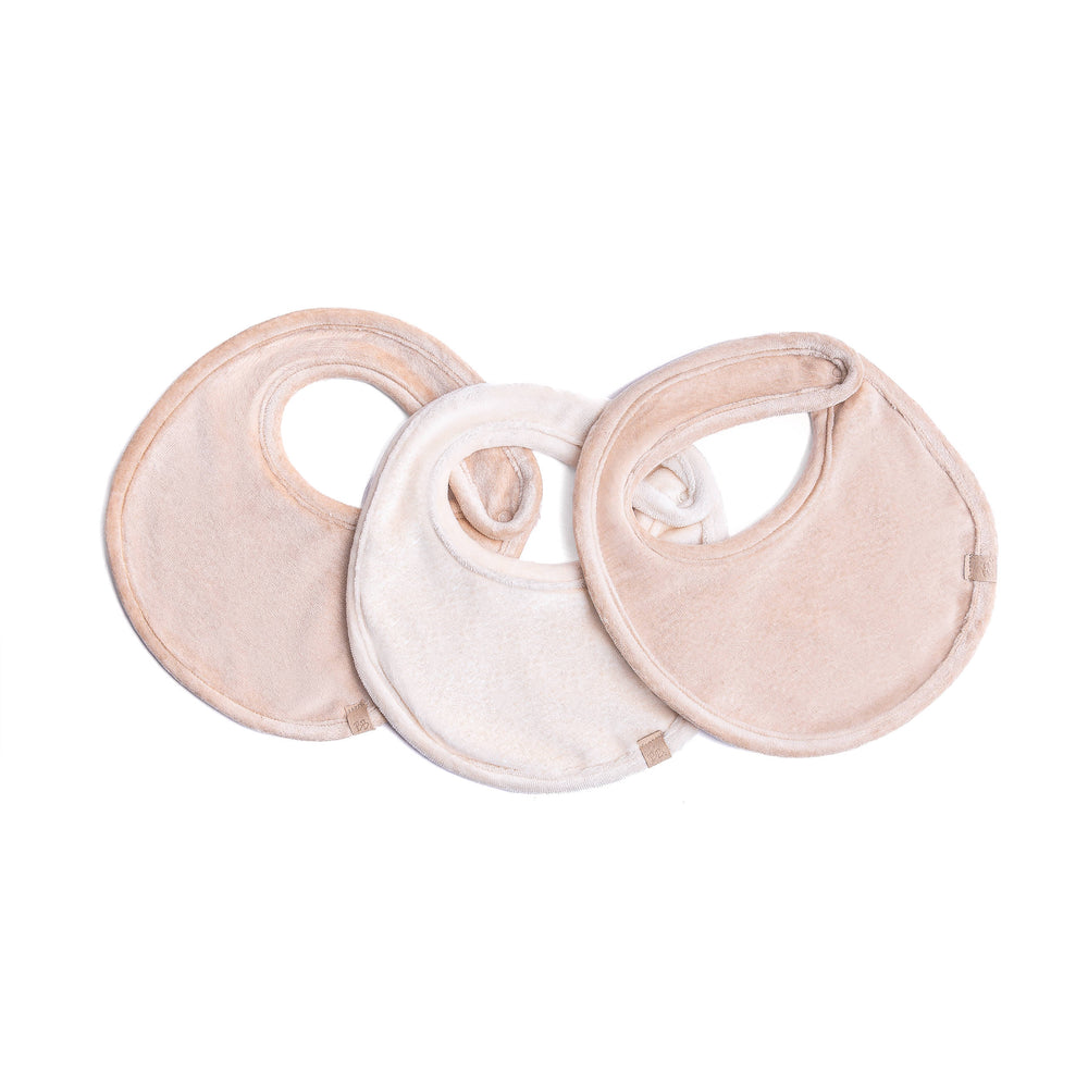 Bamboom Set Bavaglini 3 pezzi - Bib set - 1315 - VELVET SAND 444