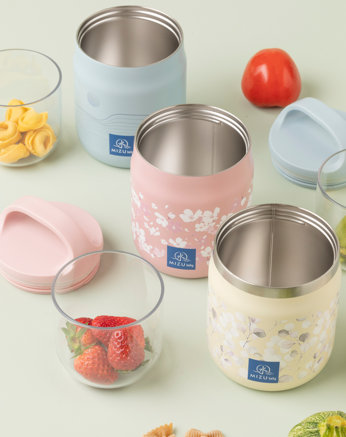 Mizu Baby - Yume Food 2in1 - Thermos pappa 600ml - Con contenitore 300ml in Tritan - colori assortiti
