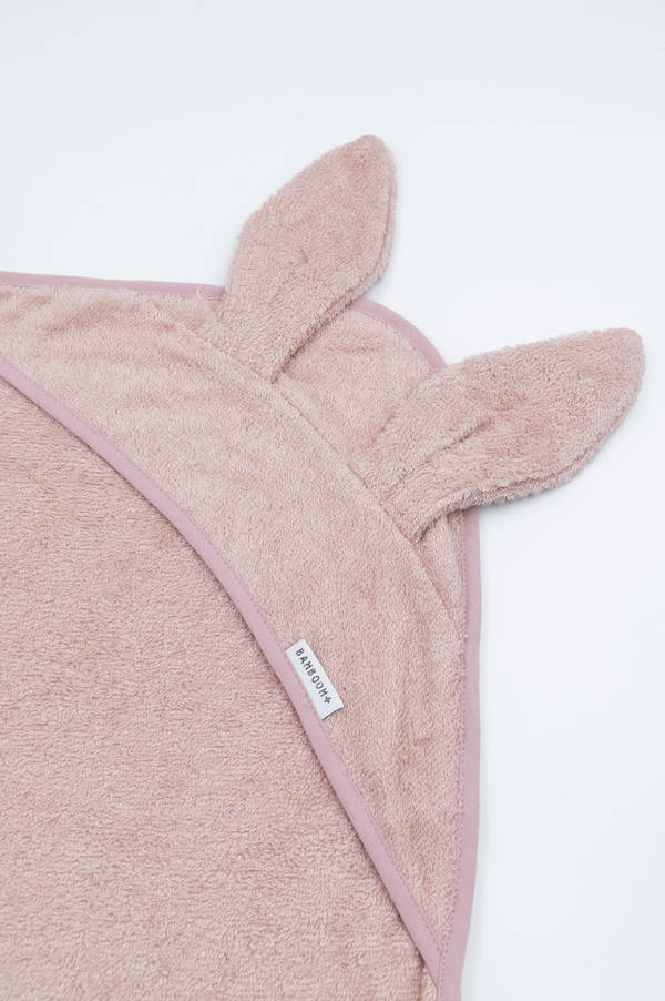 Bamboom Asciugamano neonato XL con orecchie 201 - ROSA 04