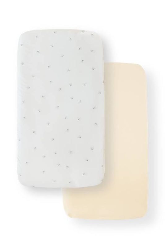 BAMBOOM Lenzuolo con angoli culla - 2 pz - 217 - FISHES 242