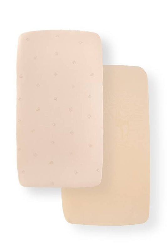 BAMBOOM Lenzuolo con angoli culla - 2 pz - 217 - ANIMAL FRIENDS PINK 304