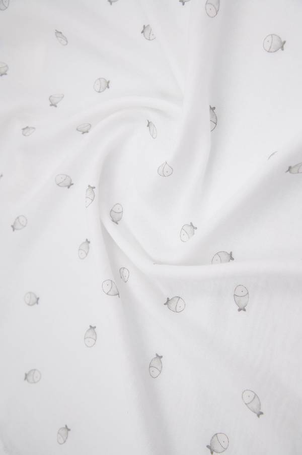 BAMBOOM Swaddle Muslin Medium multi-uso 70x70cm 3-Pack - 263 - FISHES 242