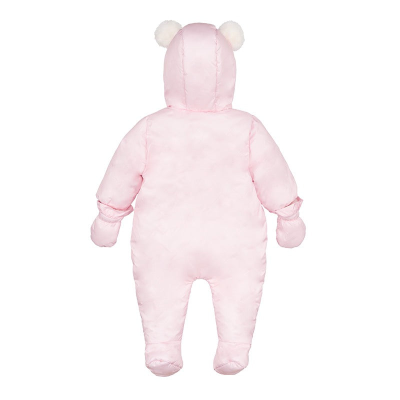 Nanan Tutone imbottito Eskimo con tasche orsetto - Rosa