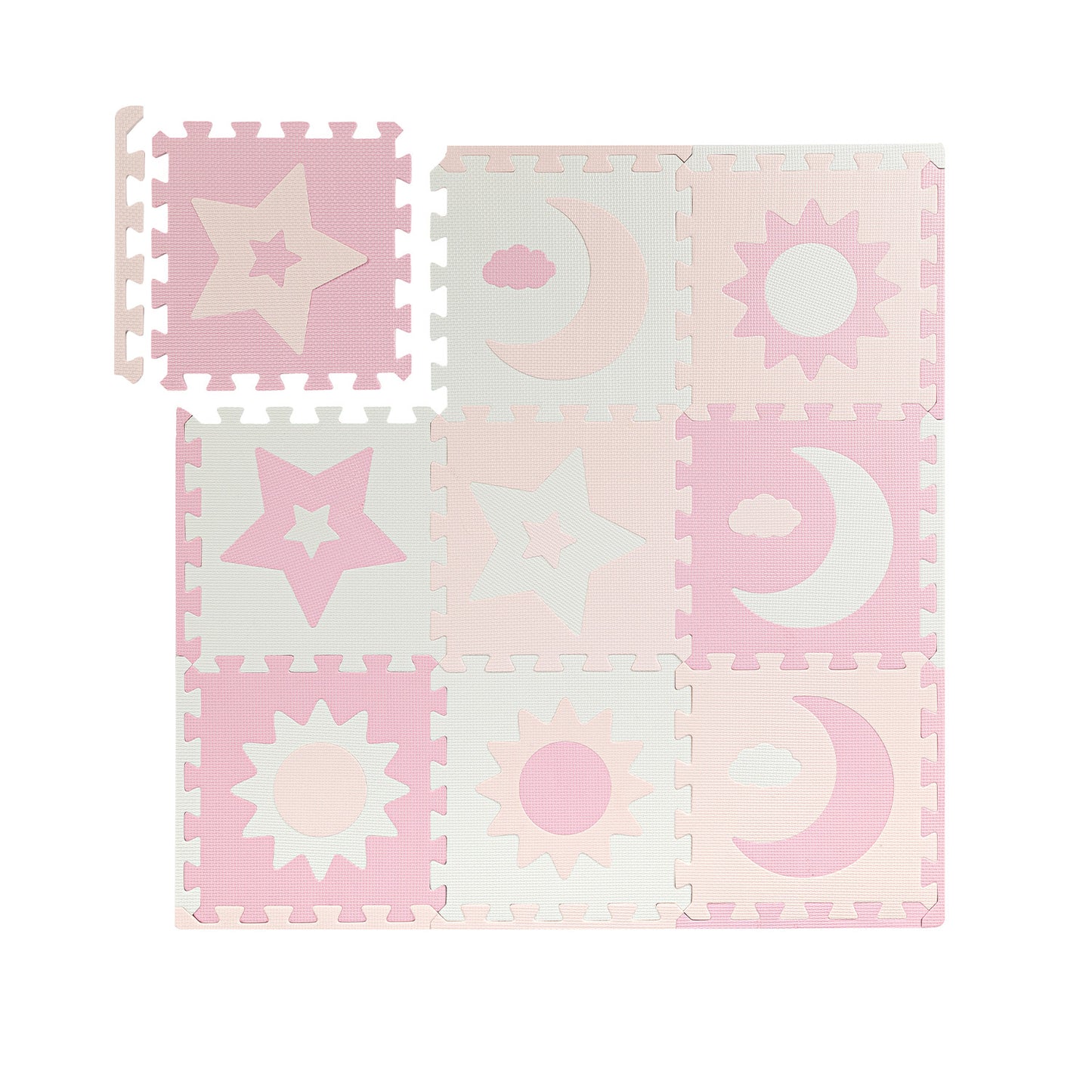 MoMi tappeto a incastro NEBE colore pink