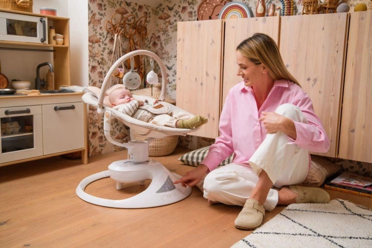 MOMI altalena PEARL baby swing - colore beige