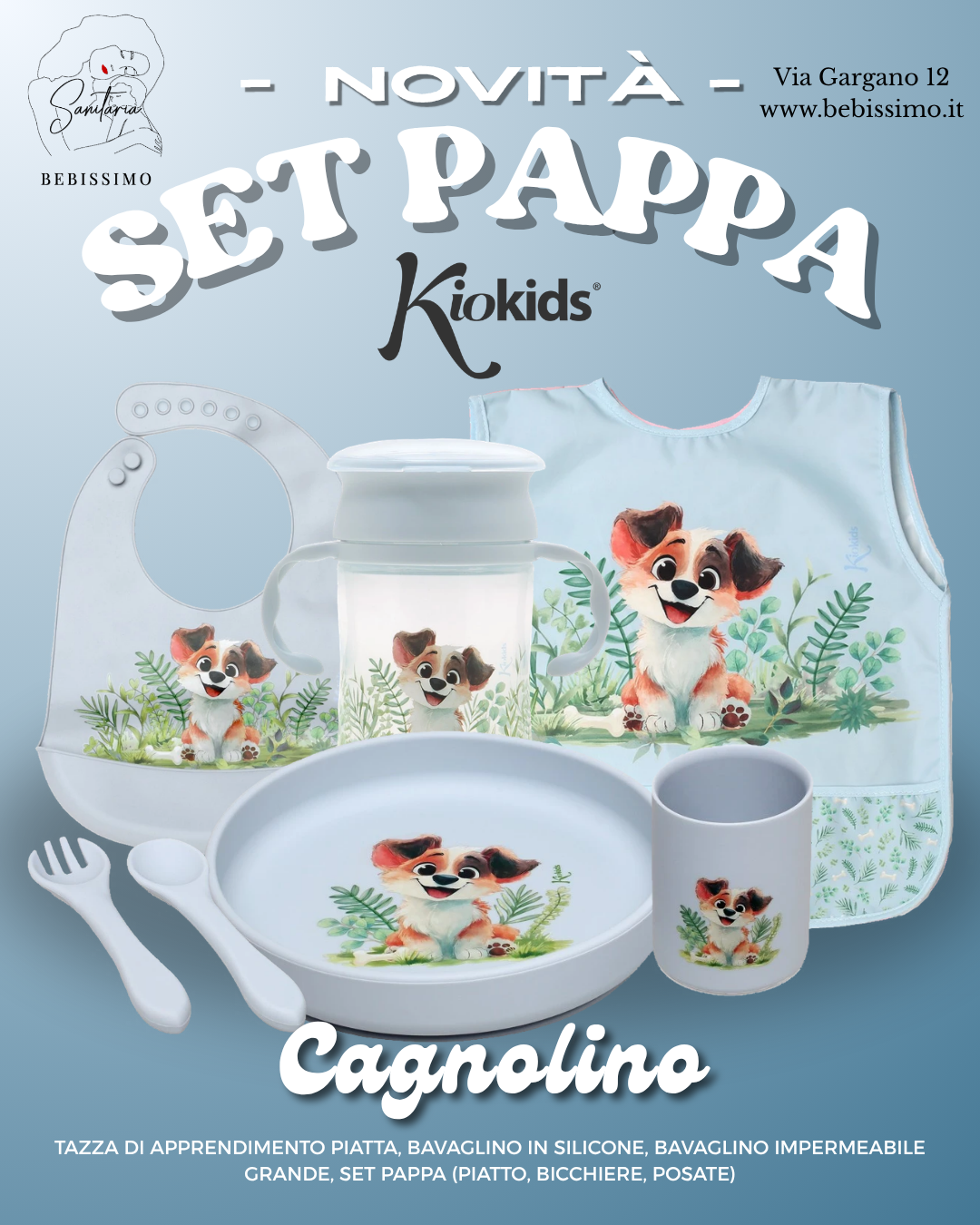 KIOKIDS - Set Pappa in silicone CAGNOLINO