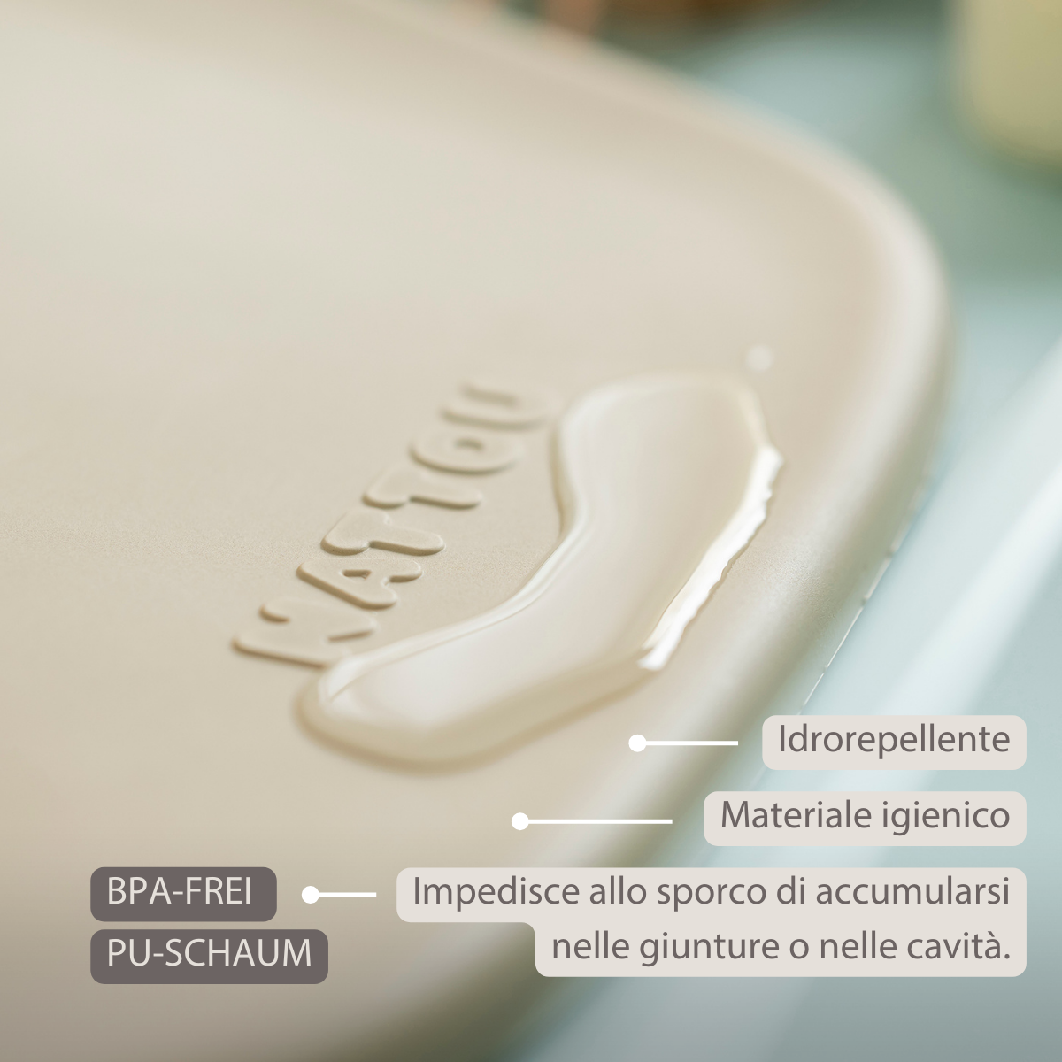 Nattou fasciatoio Softy - Cuscino per la cura Rosa Antico 70x50 cm