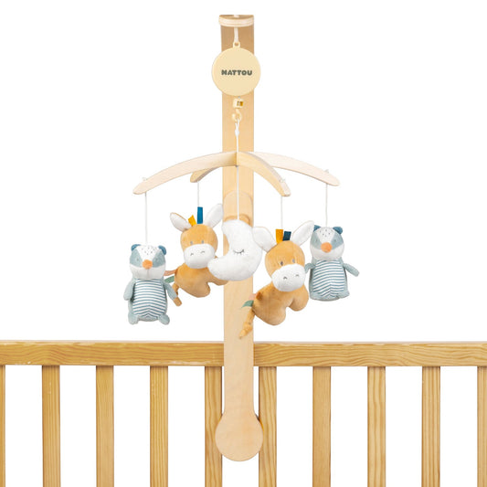 Nattou Giostrina Sonora in legno - Felix & Leo