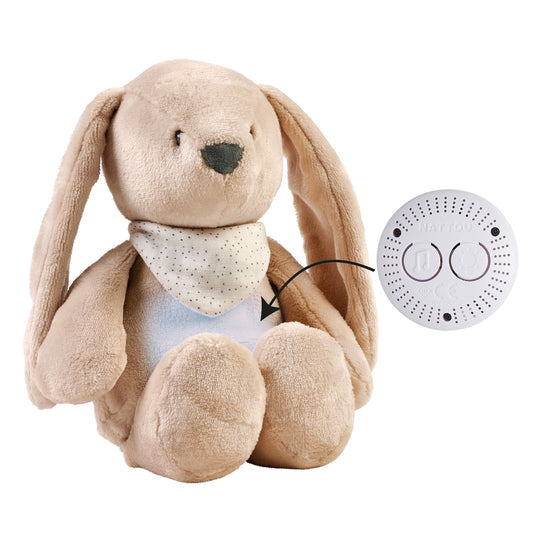 NATTOU Luce Notturna Peluche Coniglio Sleepy con Suoni e Rumori bianchi