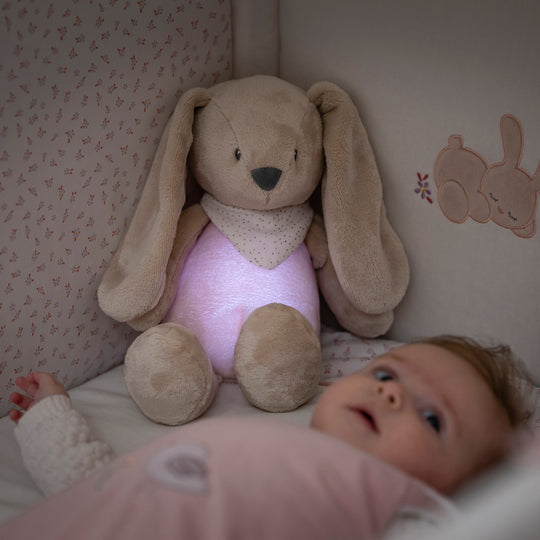 NATTOU Luce Notturna Peluche Coniglio Sleepy con Suoni e Rumori bianchi