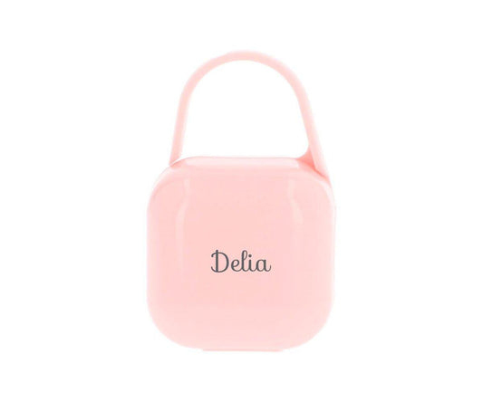 Portaciuccio Square - Proteggi Succhietto Personalizzabile - Rosa