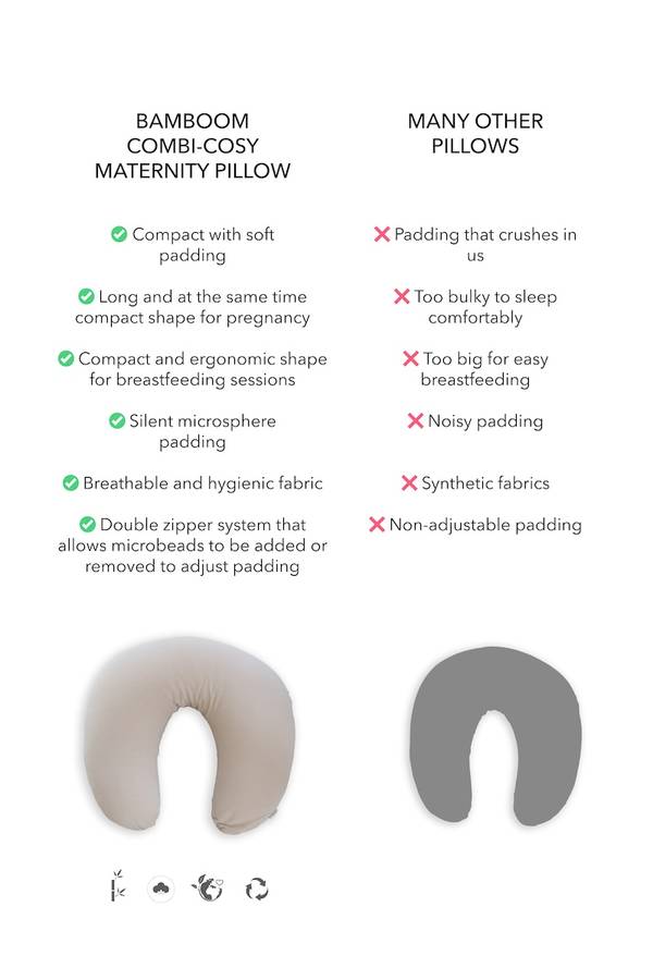 Bamboom Cuscino Gravidanza Allattamento Multifunzione Combi Cosy 593 - Grigio 05