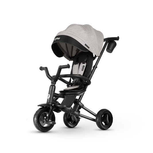 Qplay - Triciclo NOVA Niello 6in1 - da 10 mesi a 72 mesi - GREY