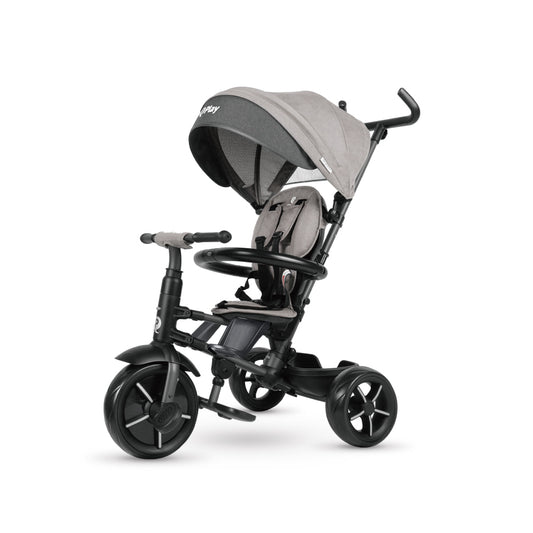 Qplay - Triciclo RITO Star 6in1 - da 10 mesi a 72 mesi - GREY