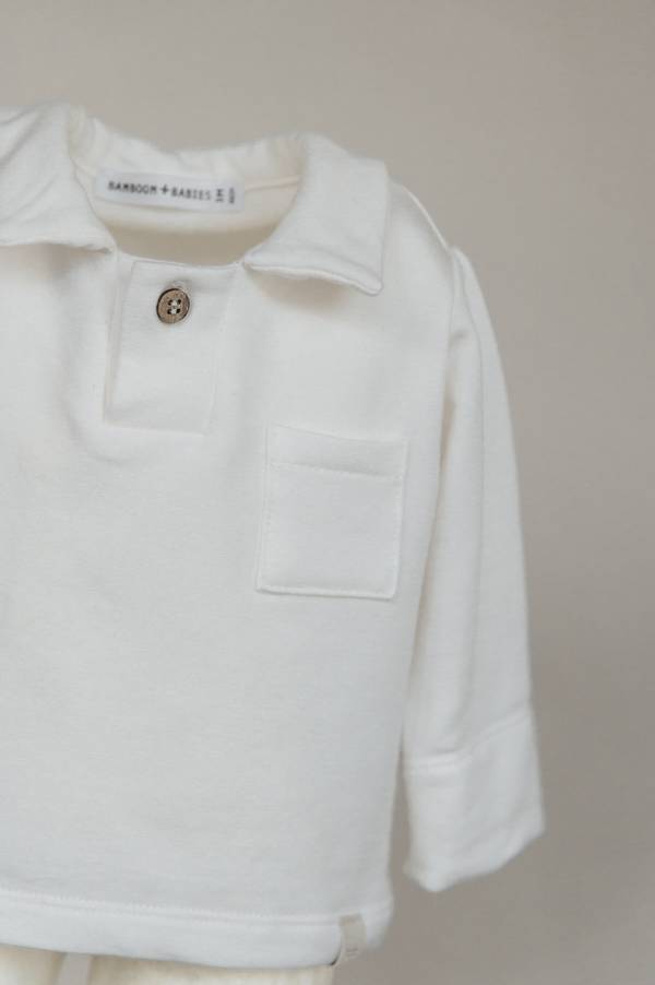 BAMBOOM Polo maniche lunghe - 704 - Offwhite 111