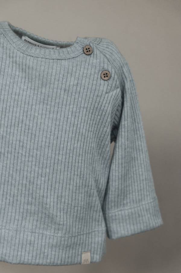 BAMBOOM Tshirt apertura raglan - 705 - Soft Petrol 24