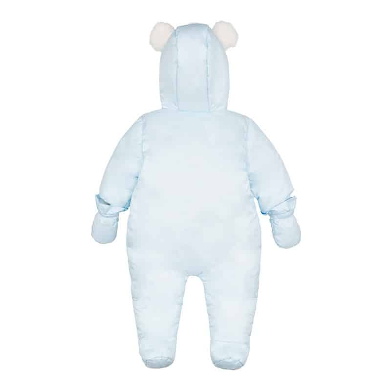Nanan Tutone imbottito Eskimo con tasche orsetti - Celeste