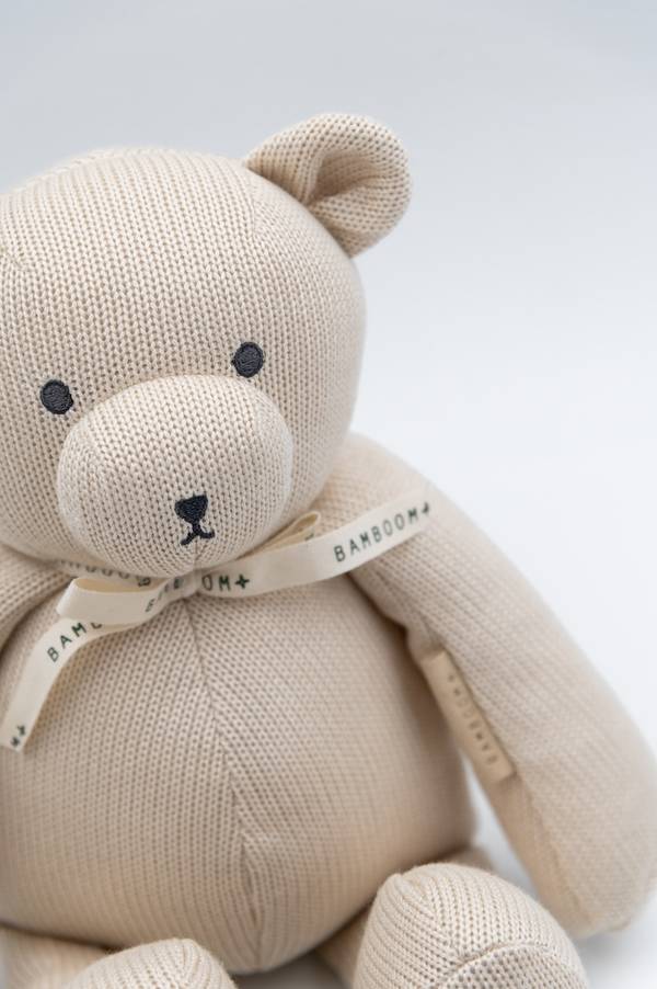 BAMBOOM Carillon Music toy bear knitted 755 - OYSTER GREY 112