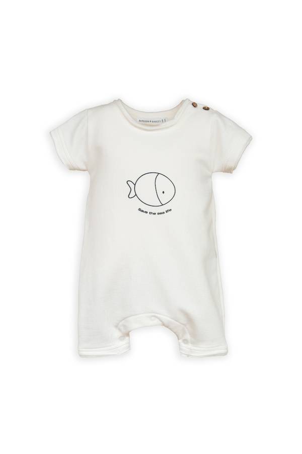 BAMBOOM Tuta con stampa - 817 - OFFWHITE 111
