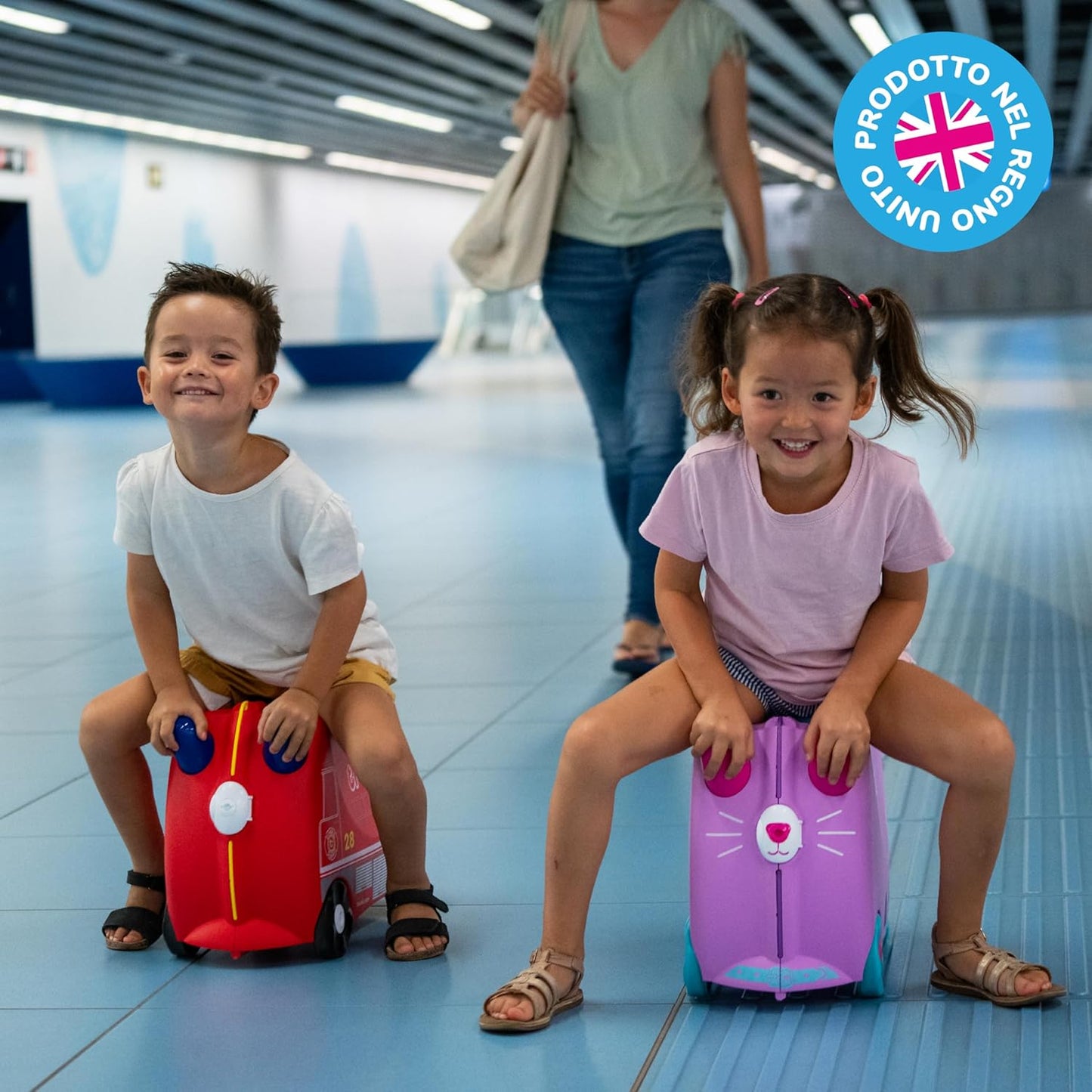 Trunki Valigia Trolley Cavalcabile – Bagaglio a Mano – Frank Pompiere (Rosso)