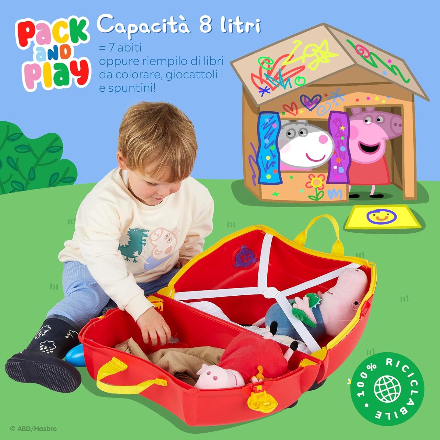 Trunki Valigia Trolley Cavalcabile – Bagaglio a Mano – Peppa Pig