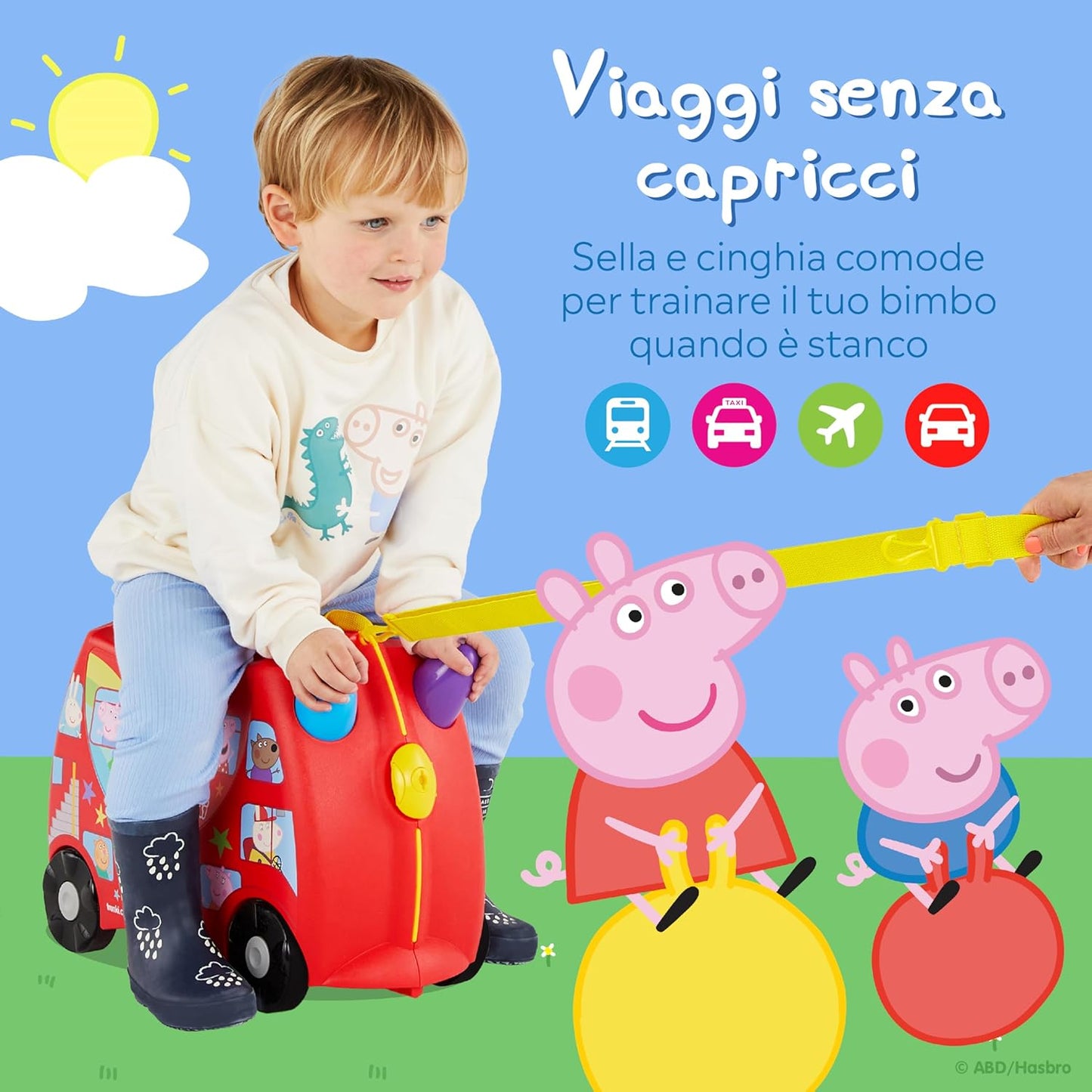 Trunki Valigia Trolley Cavalcabile – Bagaglio a Mano – Peppa Pig