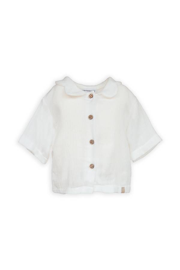 BAMBOOM Camicia collo a fiore - 822 - OFFWHITE 111