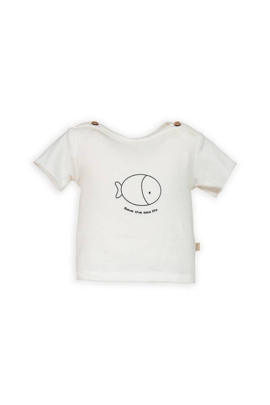BAMBOOM T-shirt a maniche corte con stampa - 824 - OFFWHITE 111