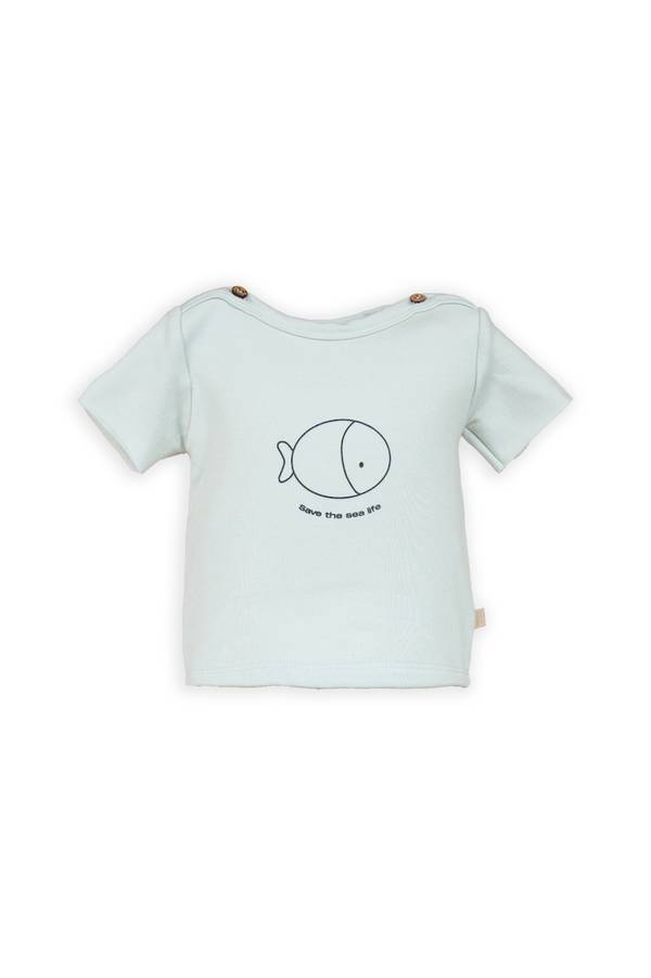 BAMBOOM T-shirt a maniche corte con stampa - 824 - BLU BLUSH 125
