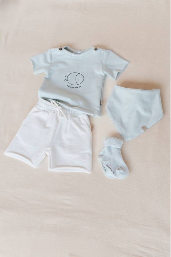 BAMBOOM T-shirt a maniche corte con stampa - 824 - BLU BLUSH 125