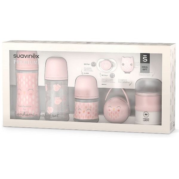 SUAVINEX Set Benvenuto Neonato Bonhomia Rosa