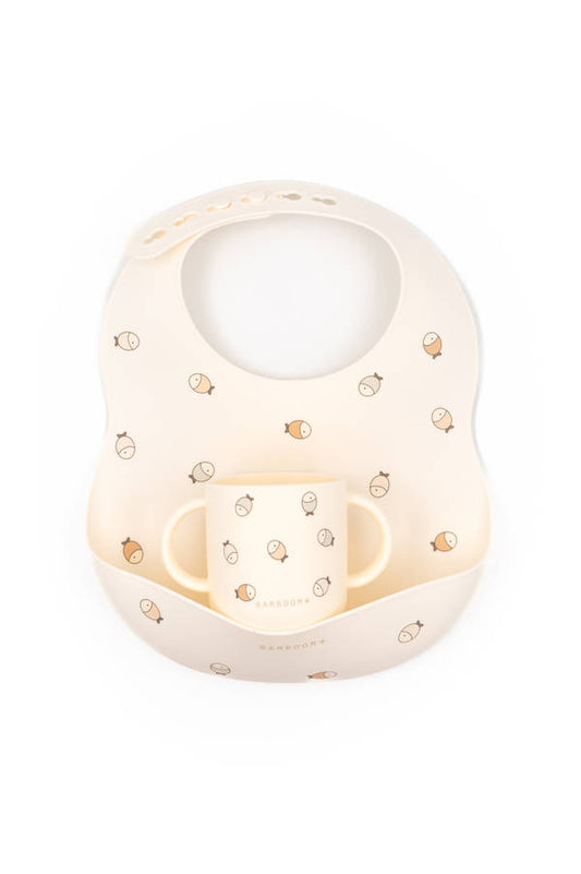 Bamboom Bavaglino in silicone e tazza - 905 - FISHES 242